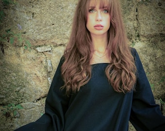 Mittelalterliches Langarm Kleid Daria • Renaissance Fantasy Kostüm • LARP Cosplay Outfit • Piratin Steampunk Basic Kleid für Damen