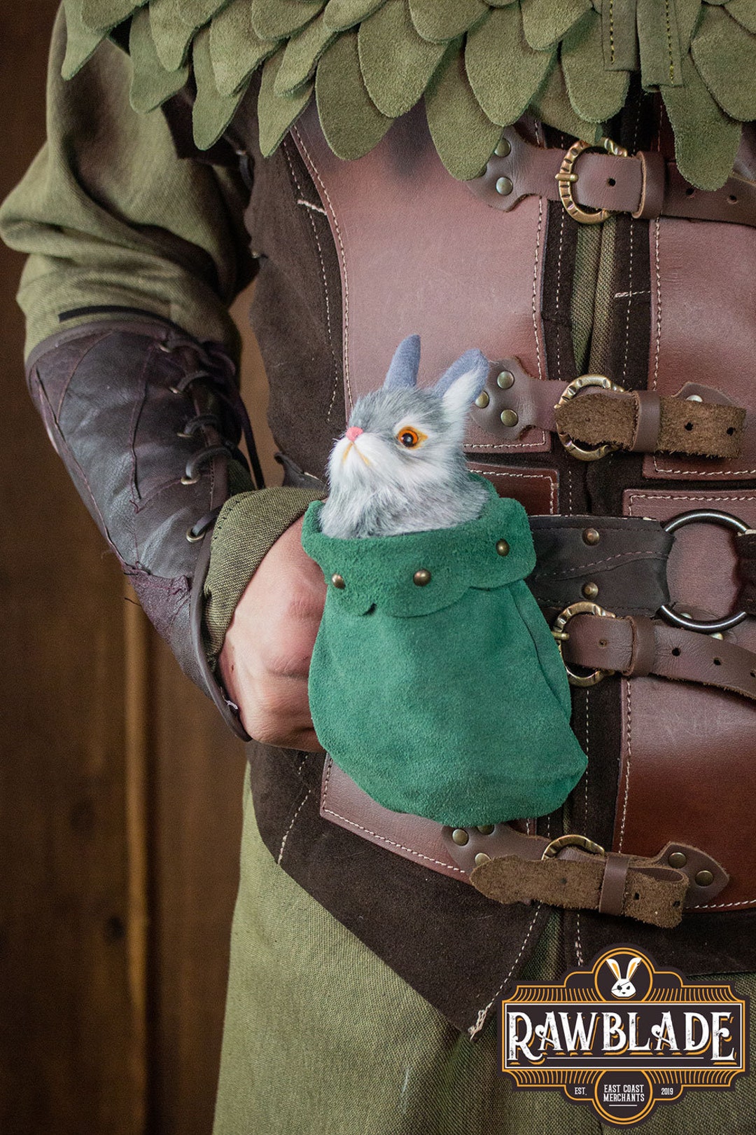 LARP Pet Pouch: Medieval Rabbit Plush, Cosplay Accessory - Etsy