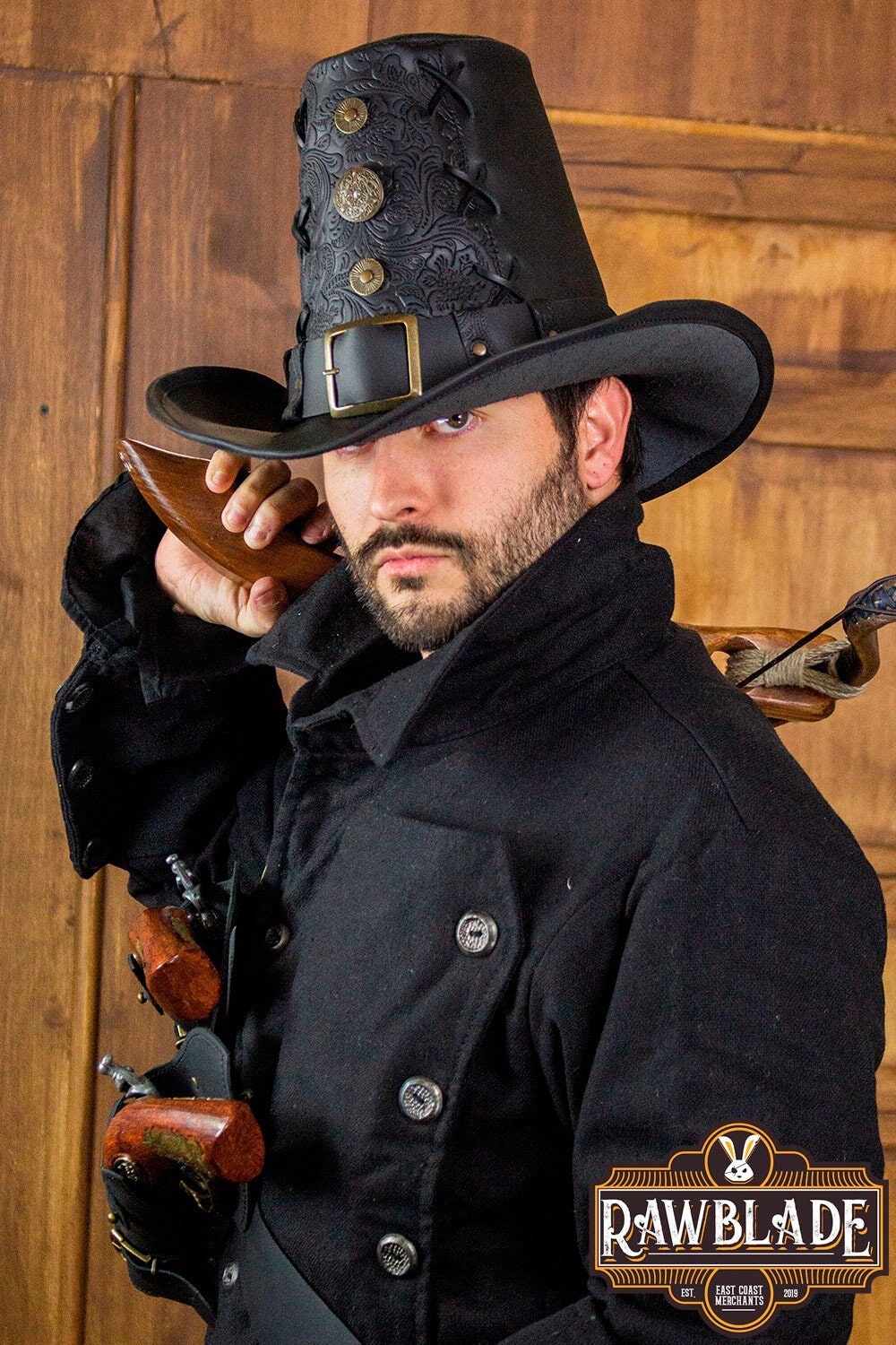 Johann Witch Hunter Hat Deluxe for LARP, Renaissance Fair, Cosplay, and Reenactment