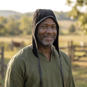 Rouland split leather coif Black - Authentic LARP, US Duty Free!!*, Renaissance Faire Medieval Reenactment