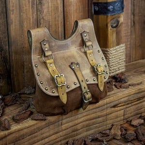 Fantasy Mittelalter LARP Agor Gürteltasche Klein - Elvish Ren Faire Cosplay Accessoire für Elfen, Druide, Feen Kostüm