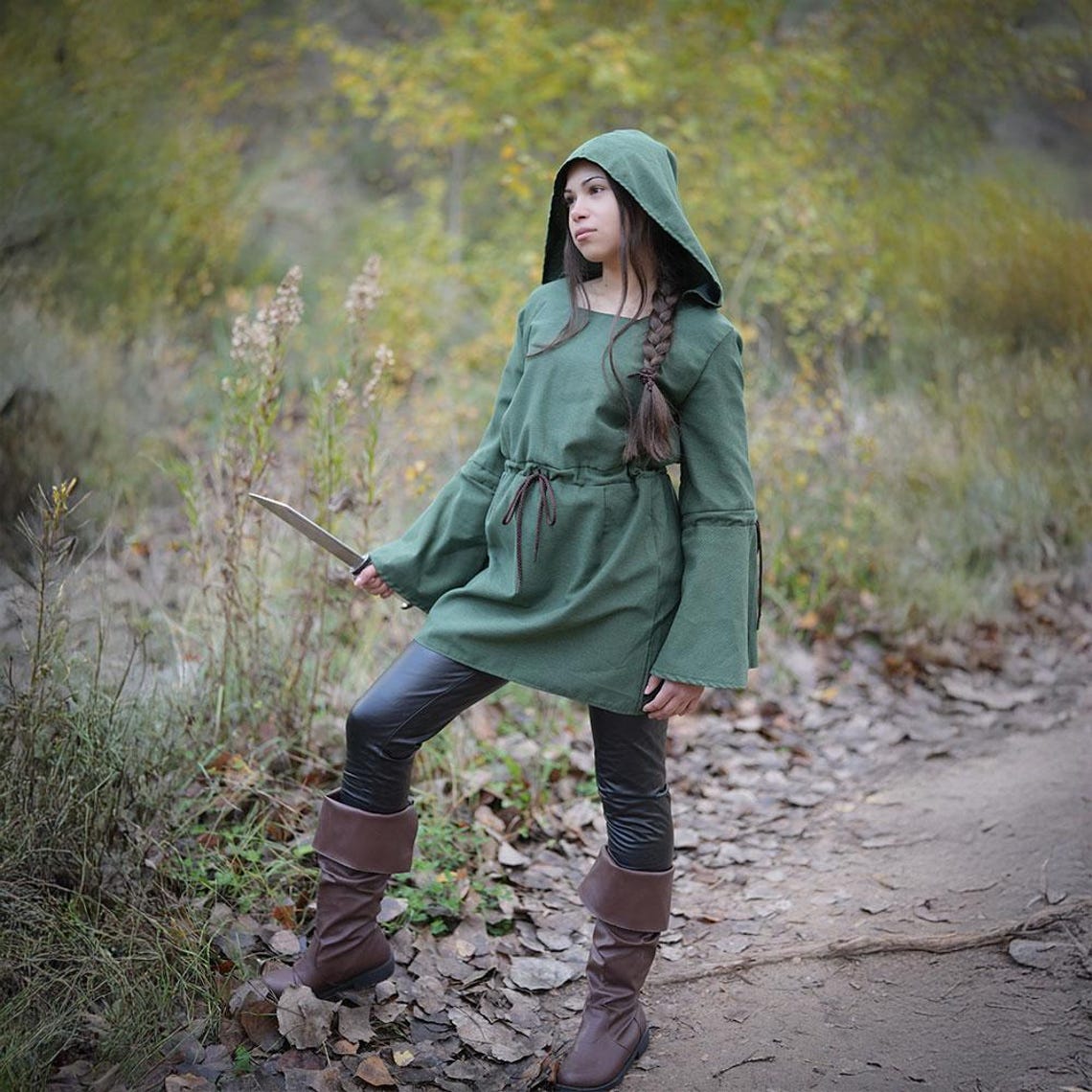 Trinity Tunic – Medieval & Renaissance Bell Sleeve Tunic for LARP and ...