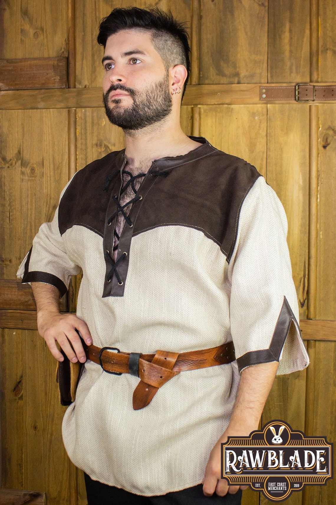 Fantasy Medieval LARP Deherd Overtunic - Cosplay Ren Faire Ranger Druid ...