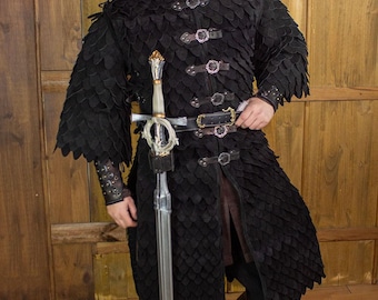 Fantasy Medieval Oria Scale Armor Vest for LARP, Cosplay, Ren Faire - Oria Druid Ranger Costume