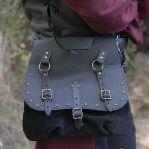 Große Fantasy Mittelalter Gürteltasche Agor, Larp, Elfe Cosplay, Renaissance Faire, Druide & Waldabenteurer