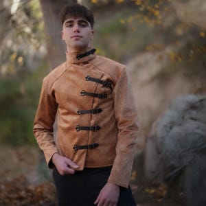 Lucien's Jerkin - Gold. Jerkin Warm Medieval LARP.