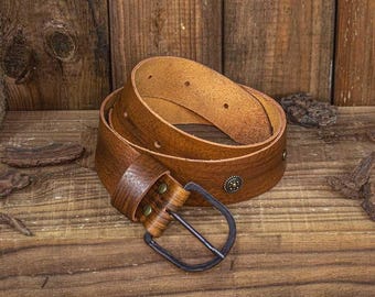 Middeleeuwse fantasieriem, LARP, cosplay, Ren Faire - Kravan riem leren accessoire voor druïde, ranger, Viking