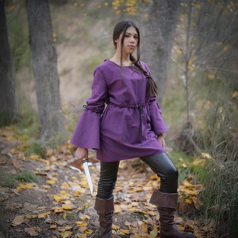Trinity Tunic – Medieval & Renaissance Bell Sleeve Tunic for LARP and ...