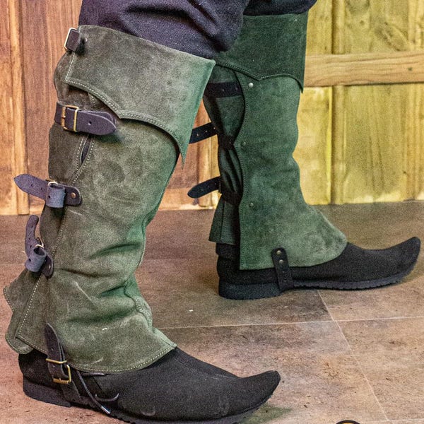 Fantasy Medieval Ranger Poulaines: LARP, US Duty Free!!*, Cosplay, Ren Faire Footwear for Druids & Forest Adventurers