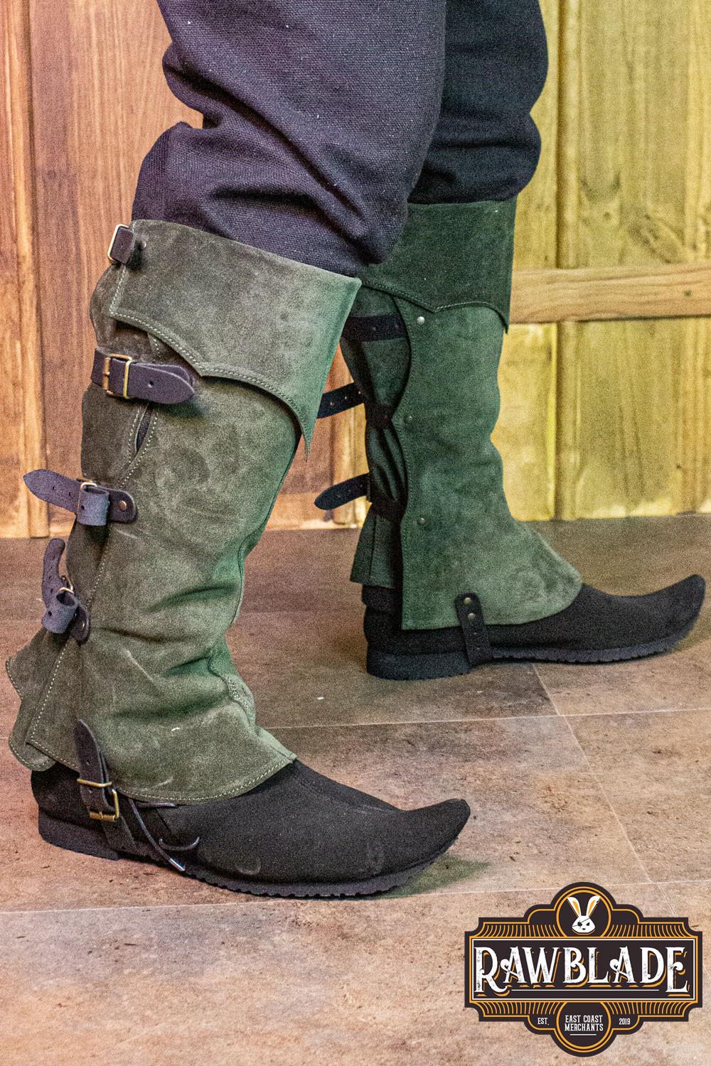 Fantasy Medieval Ranger Poulaines: LARP, Cosplay, Ren Faire Footwear for Druids & Forest Adventurers