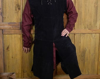 Fantasy Medieval LARP John Tabard: Splitleather Costume for Ren Faire, Cosplay, Dungeons & Dragons