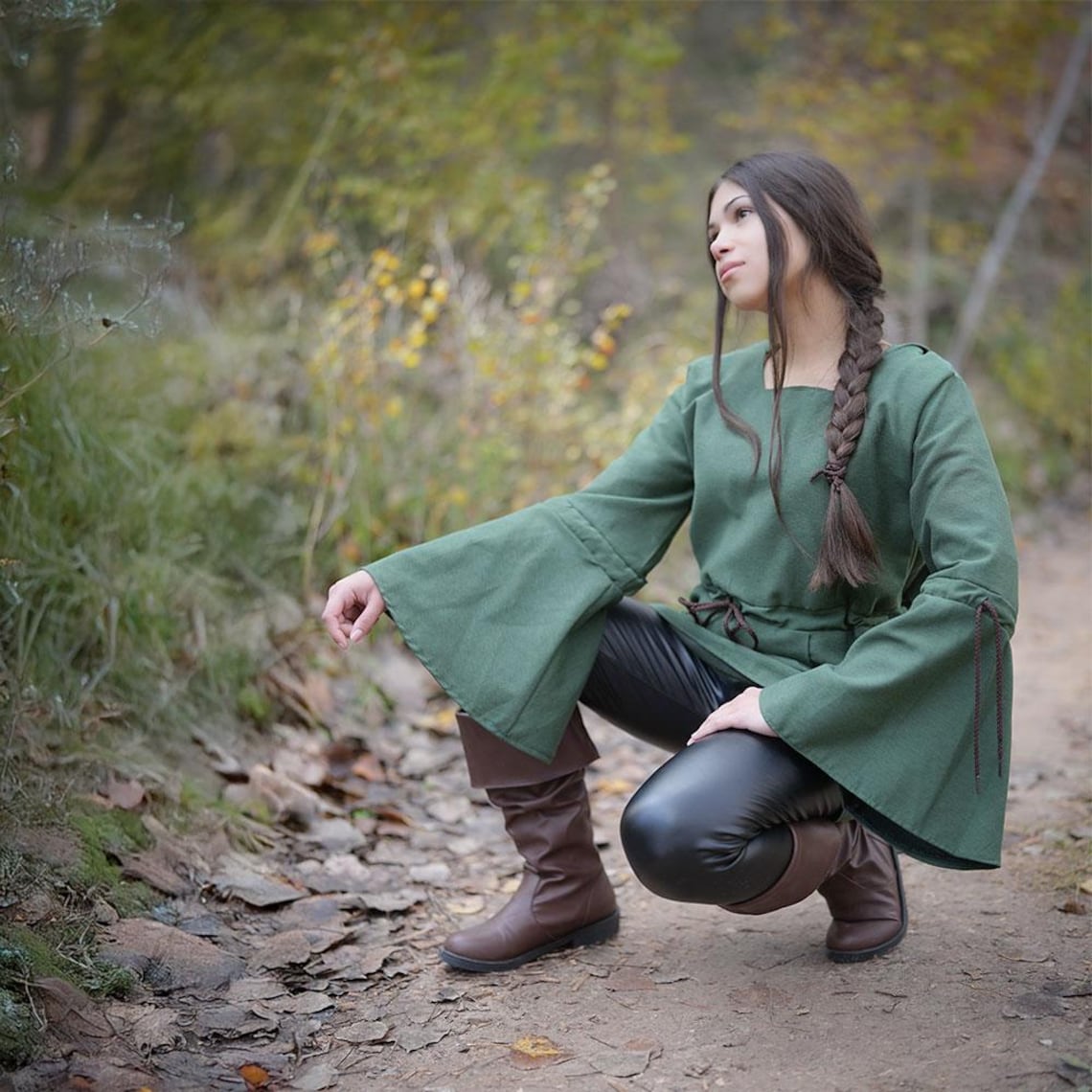 Trinity Tunic – Medieval & Renaissance Bell Sleeve Tunic for LARP and ...