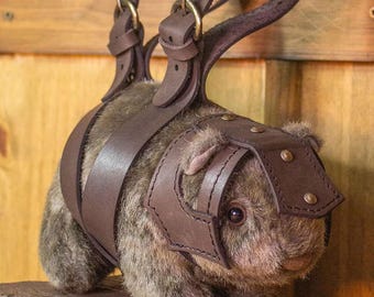 Medieval Guinea Pig Brown Plush for LARP, Ren Faire, Cosplay, and Collectors