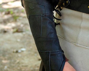 Medieval Fantasy LARP Hunter Bracers for Cosplay and Renaissance Faire
