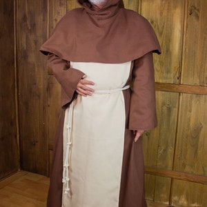 Franciscan Monk Habit for Fantasy Medieval LARP Cosplay Renaissance ...