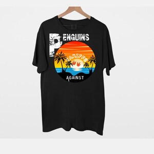 Penguins Against Tariffs Funny Penguins Anti Tariffs Vintage T-Shirt/funny penguin resist tariff memes humor, penguin lovers men women