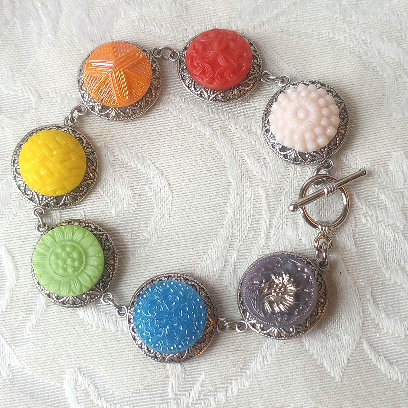 Bracelet Rainbow Loom Neuf Jaune,Rose et Orange