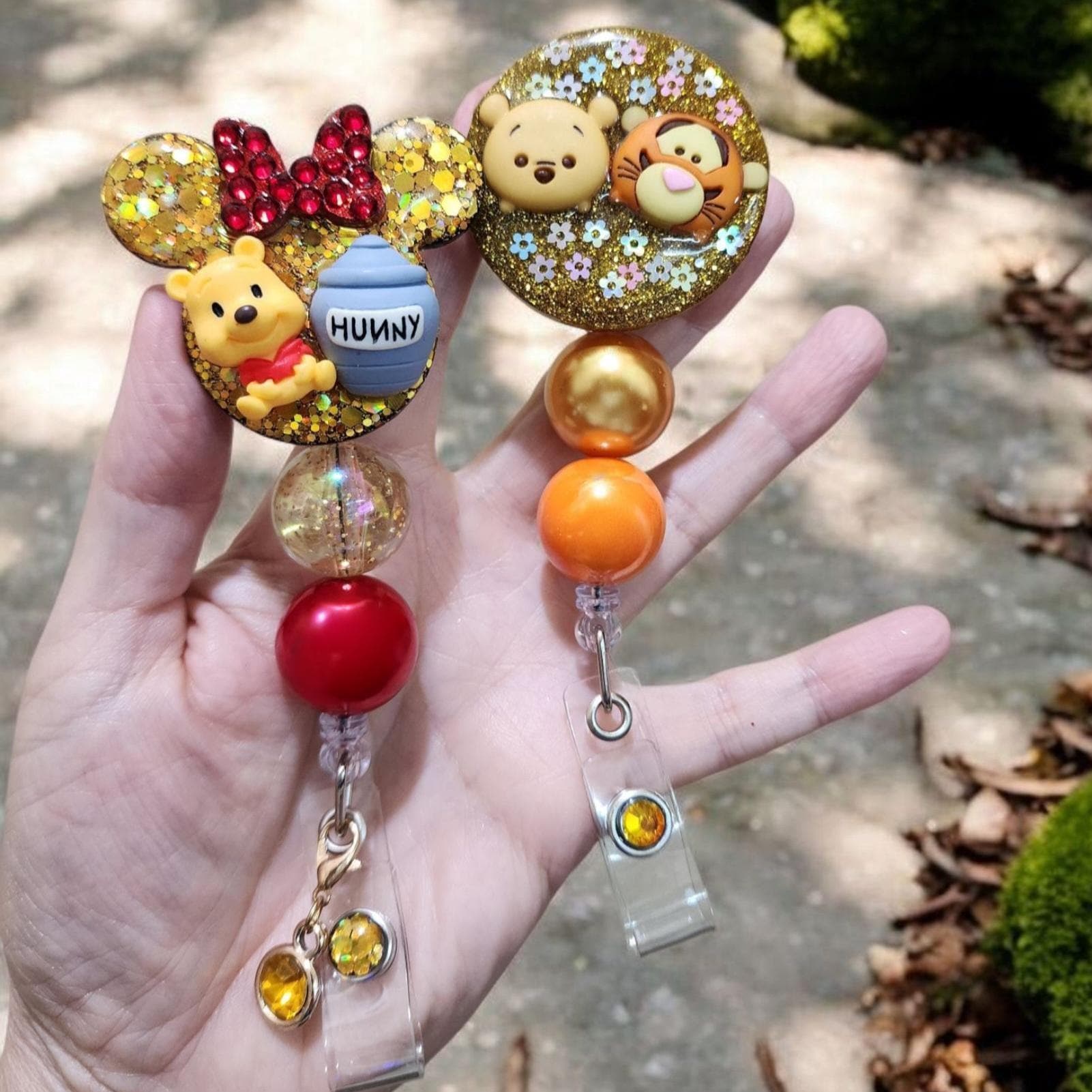 Fan Art Winnie the Pooh badge reels, nurse badge reel, badge reel, badge holder, teacher badge reel, badge reels, badge reels pediatrics