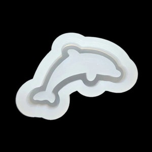 Small Dolphin silicone mold, Animal Shaker Mold, Animal Fish shaker mold for resin, keychain shaker molds