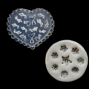 Miniature Koi Fish Silicone Mold for resin, Miniature Succulents silicone mold, UV resin molds, Goldfish Silicone Resin Molds