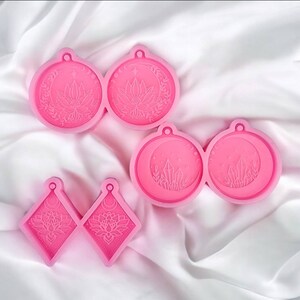 Crystal Moon Gem Earrings Silicone Mold, Jewelry Making Earrings Mold for resin, silicone mold for resin, resin molds, acrylic earrings