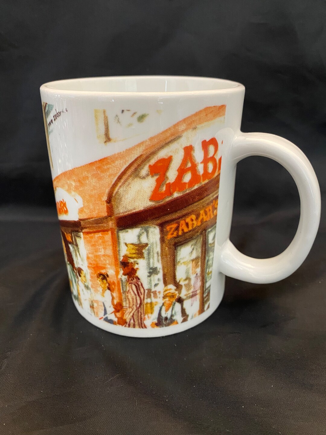 Zabar's Street Scene Design Porcelain Coffee Mug Etsy