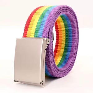 Rainbow Belt - Pride Belt - Colorful LGBTQ Belts - LGBTQ Accessories - Gifts for Queer People - Unsorry™