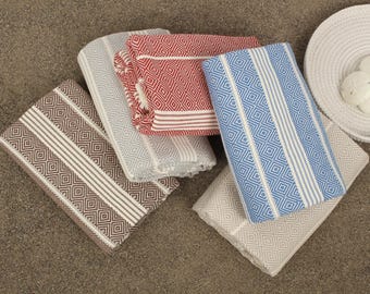 Personalized Towel, Turkish Beach Towel, Bridesmaid Gift, Bridal Shower Gift, Wedding Gift, Bachelorette Favor, Personalized Gift,