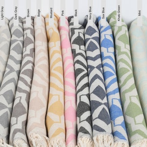 Turkish Hand Towel, Tulip Patterned Dish Towel, Personalized Kitchen Towel, Custom Hand Towel, Cotton Tea Towel,