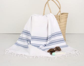 Striped Towel, Custom Wedding Gifts, Custom Towel, 40"x71" Cotton Towel, Bachelorette Party Favors, Gift For Bride,