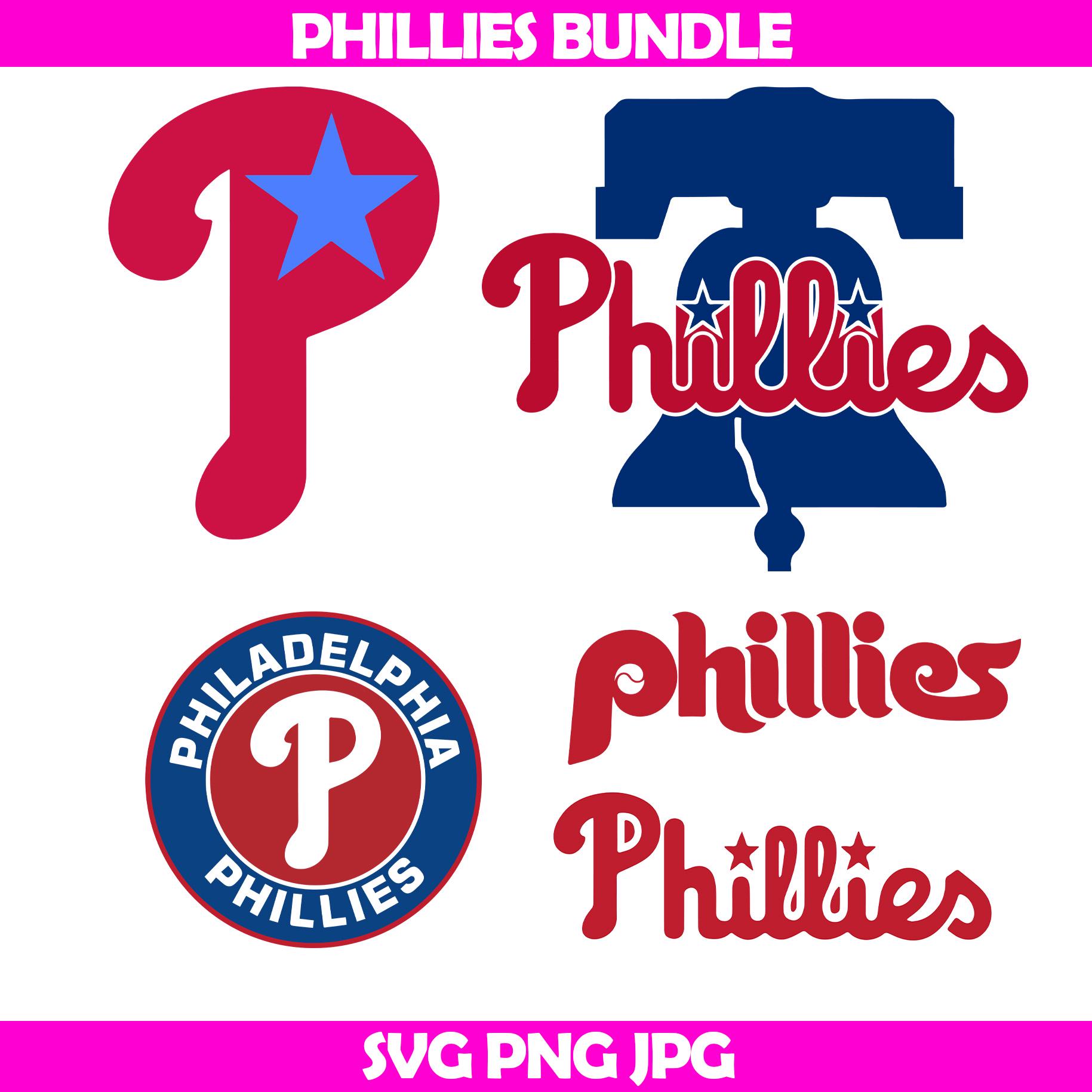 Retro Baseball Bundle | Vintage Philly Sport Clipart | Patriotic Game Day Shirt Design | Grunge Baseball Lettering SVG PNG JPG Digital