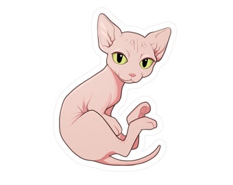 Sphynx Cat Mew Sticker