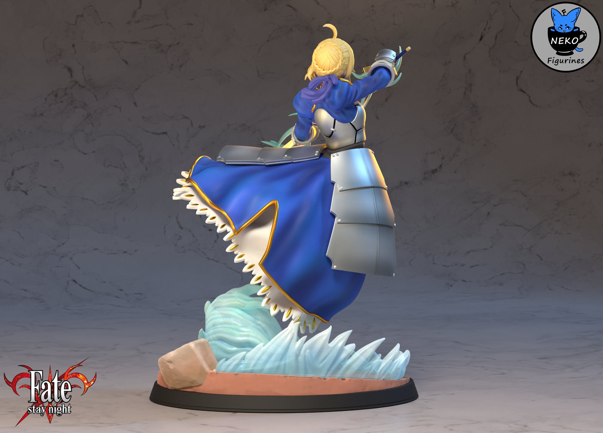 Saber Fate/stay Night STL Model for Resin Figure 3D Printing - Etsy