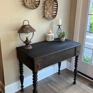 Solid Mahogany Antique Writing Desk