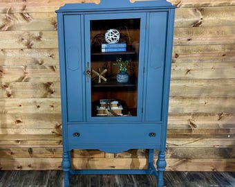 SOLD! Refinished Antique Navy Drexel Cabinet **do Not Purchase