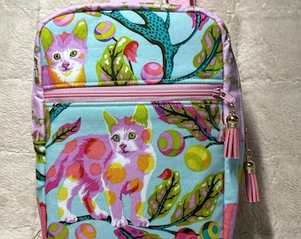 Kitten Sling Bag | Tula Pink 'Disco Kitten' Designer Fabric