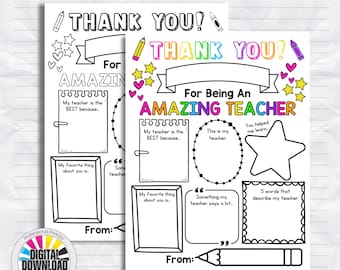 Teacher Appreciation Week Thank You Printable Teacher Appreciation Gift Thank You Coloring Pages Teacher Gifts All About My Teacher