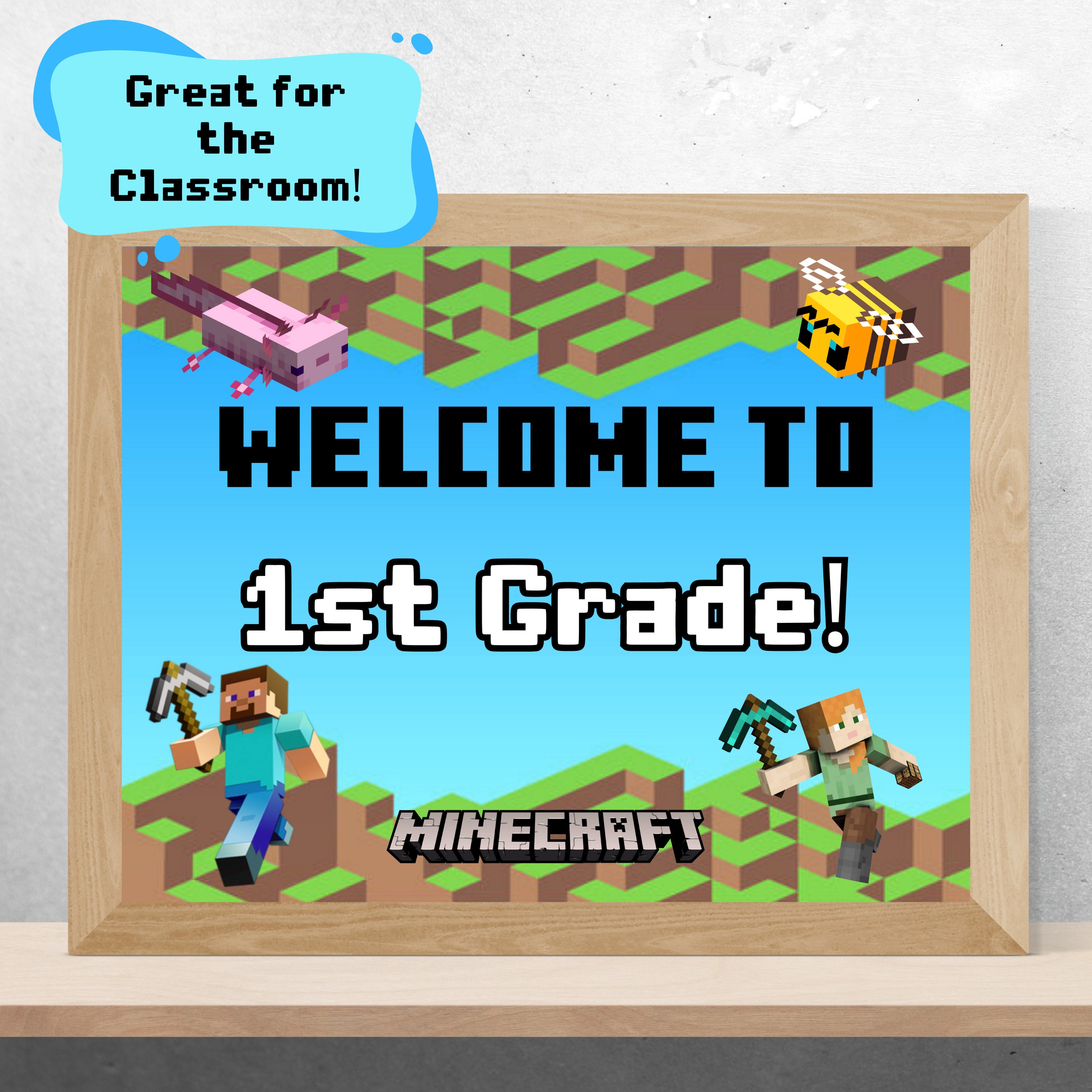 Editable Minecraft Poster Canva