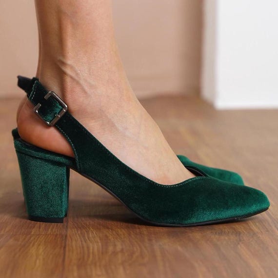 slim fit dress slacks Emerald Suede Pump EU 37/US 7 / Extra Wide (D) main image 0