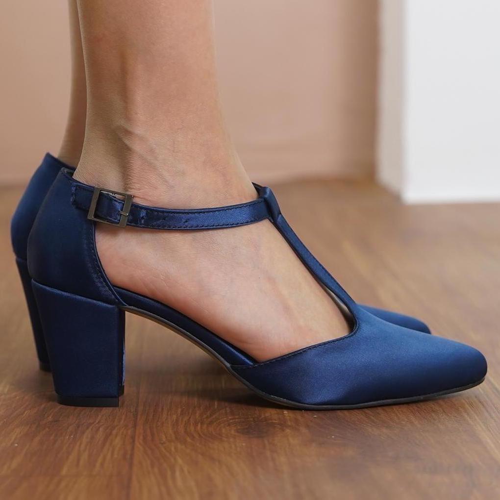 Navy mary jane heels clearance