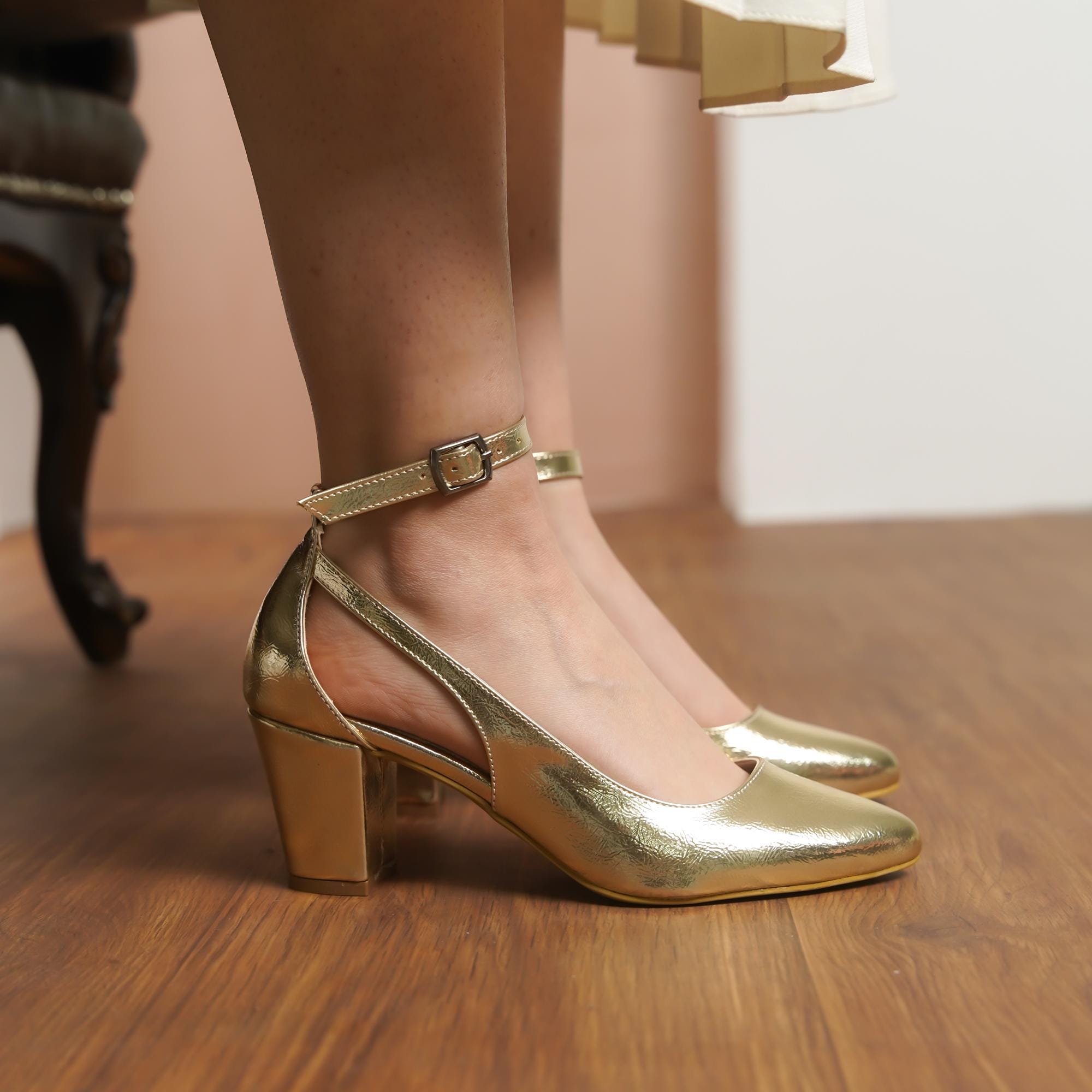Gold Dress Shoes Women - Etsy