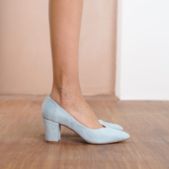 blue ladies dress shoes Baby Wedding Shoes, Light Blue Vegan Suede Wedding Heel, Medium High Block Formal Bride Shoe, Classic Sweetheart Women STEVE MADDEN MEN'S DRESS fallcolors Size:26  (ADD +$10) Yes The ballerina