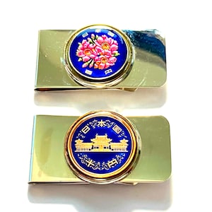 Fermasoldi Moneta smaltata giapponese da 10 Yen, Sala della Fenice Tempio Hōōdō Byōdō-in o 100 Yen Sakula fiore Fiori di ciliegio