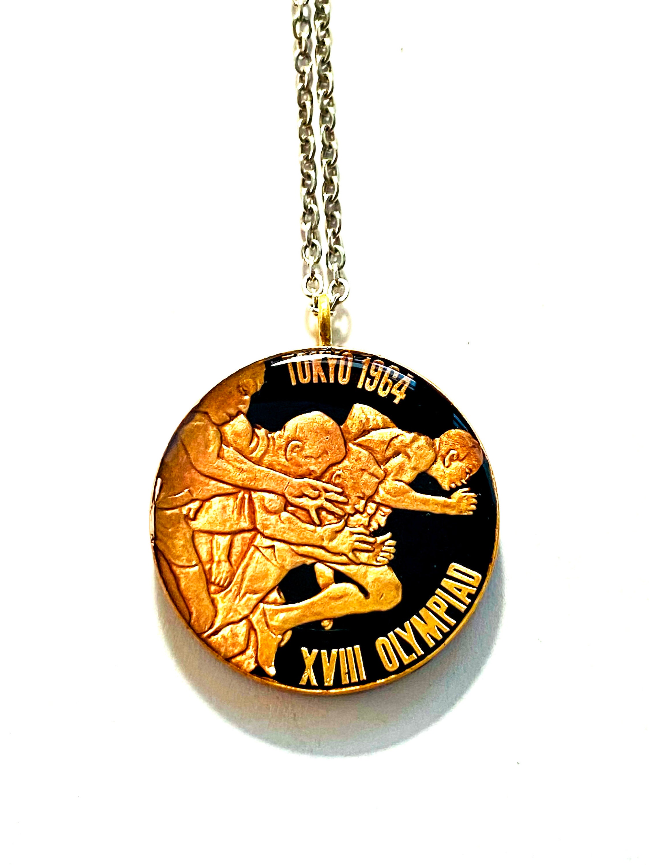 Pendant Japan Medal Tokyo Olympic 1964 , Commemorative Issue Pendant Japan Medal Tokyo Olympic 1964 , Commemorative Issue