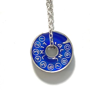 Collar colgante Israel antiguo RARO bezeq bezek asimon asimonim token teléfono monedas 19 mm.