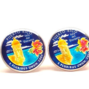 24mm USA Cufflinks America the Beautiful Quarter El Yunque National Forest Quarter located in the United States Territory of Puerto Rico image 6