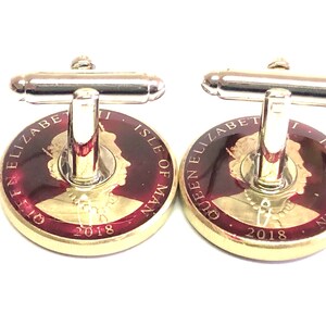 2018 One Pound ISLE OF MAN Coin Cufflinks Raven & Falcon - Etsy