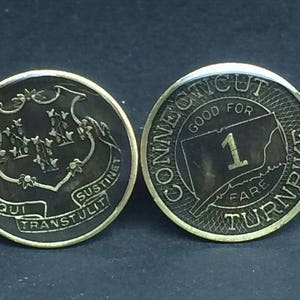 Gemelos USA Connecticut Token 22mm