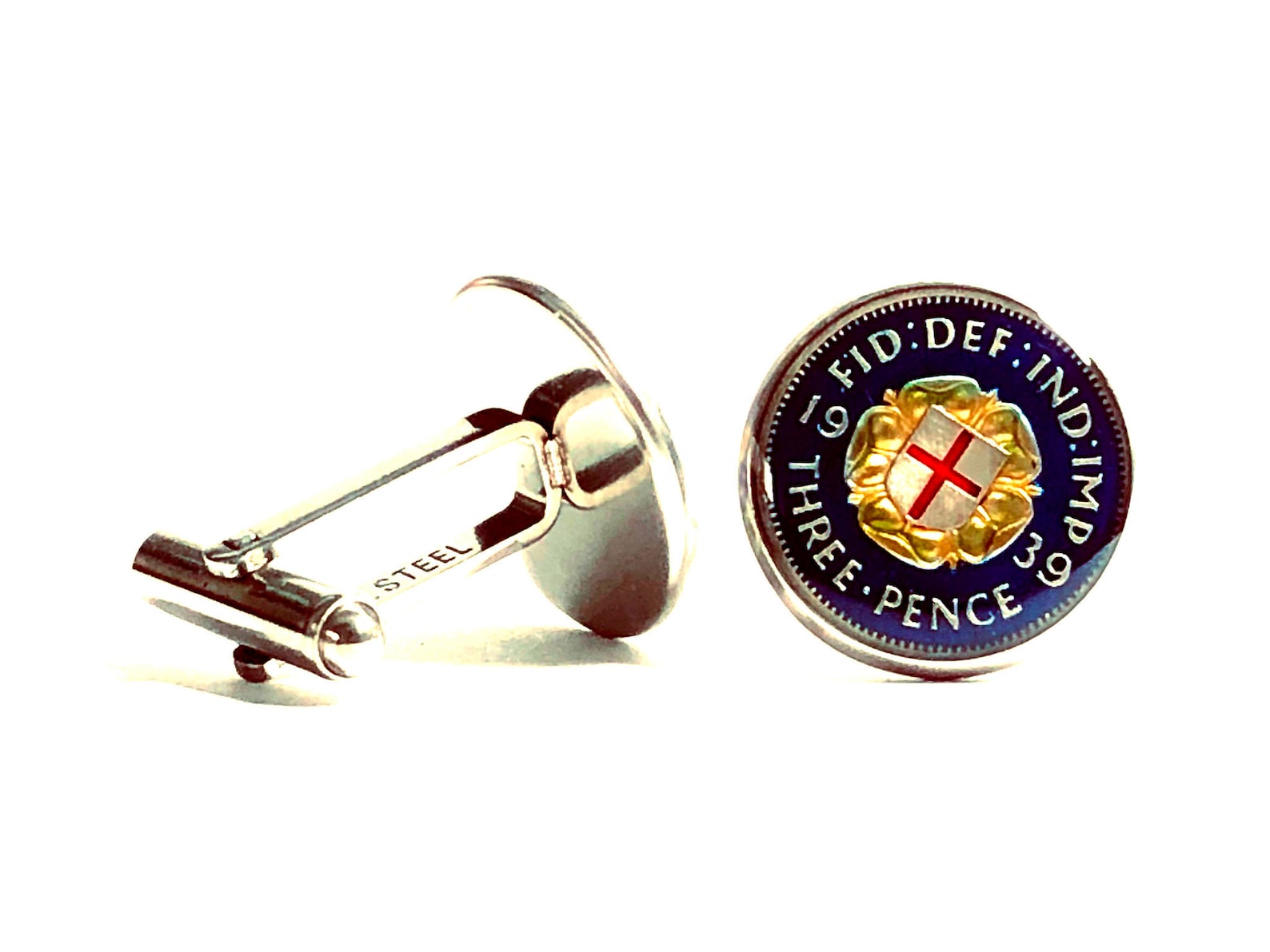 1973 50 Cent Coin Three Pence / Brooch - Birthday Gift Choice Of Date ( 1937-1967), Boxed Coin Tie Pin - Foto 6