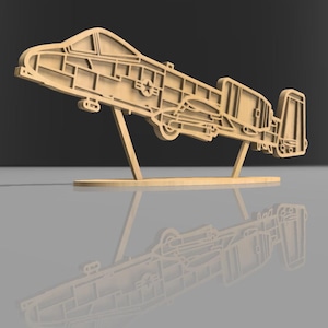 Modello con supporto in legno A-10 Thunderbolt